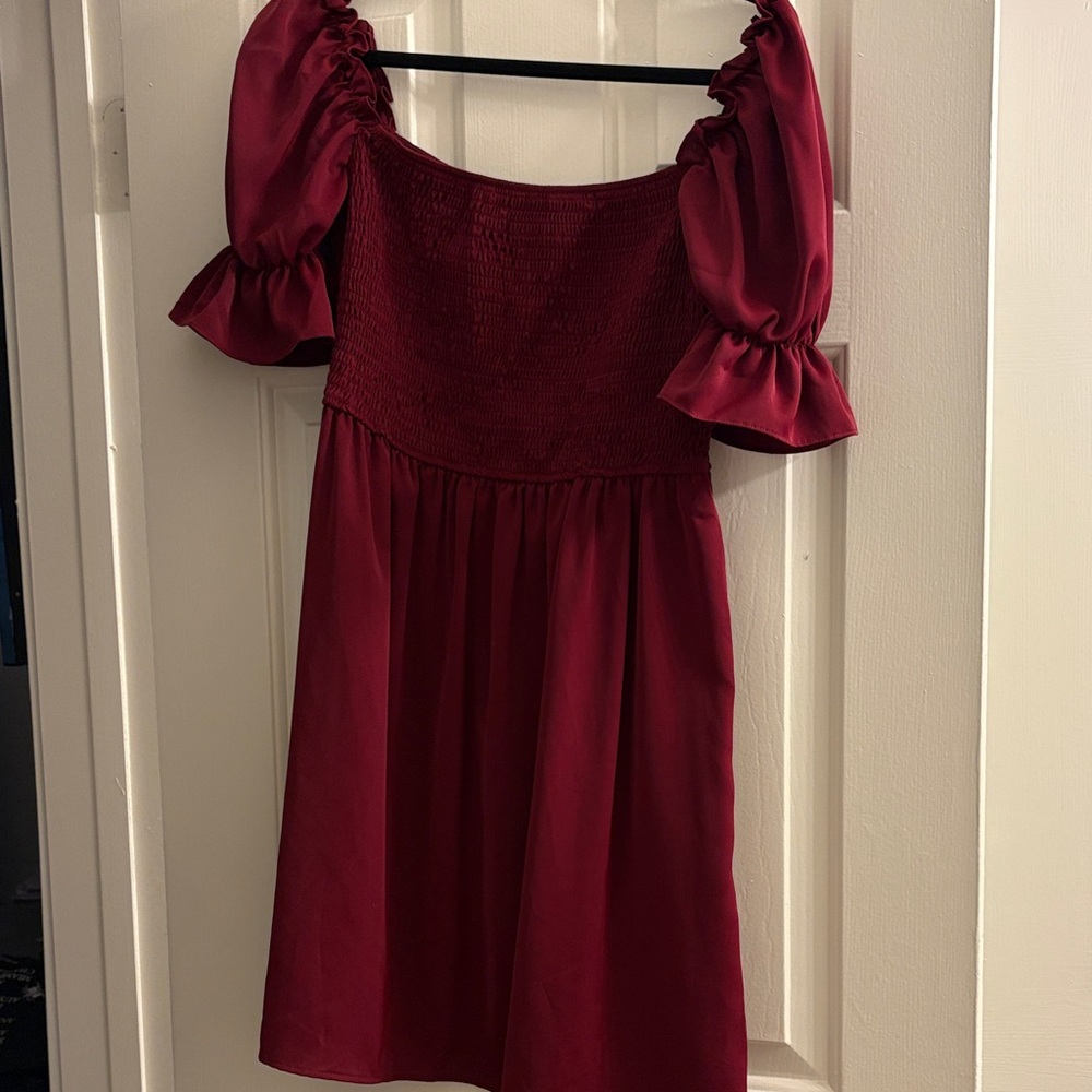 Amazon Women's Midi Dress - Burgundy